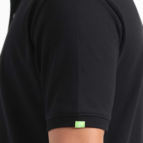 Caslay Organic Polo T-Shirt (Black)-3