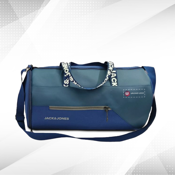 Jack & Jones Arne Duffle Bag with Custom Logo -(Navy Blue)