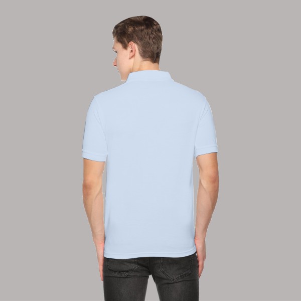 Embroidered FasTees Polo T-shirt for Men ( Ice Blue)-4