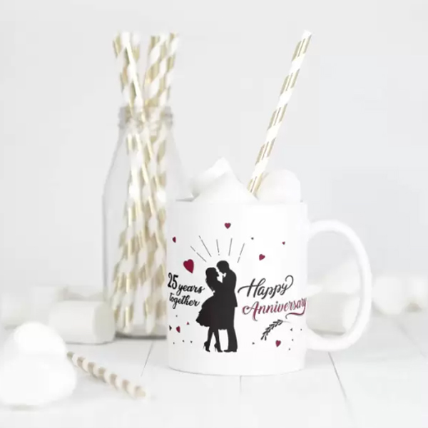 25th Happy Anniversary Mug-2