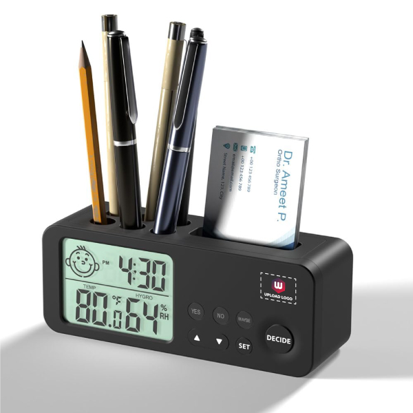 EO Decider Multifunctional Digital Clock - White-0