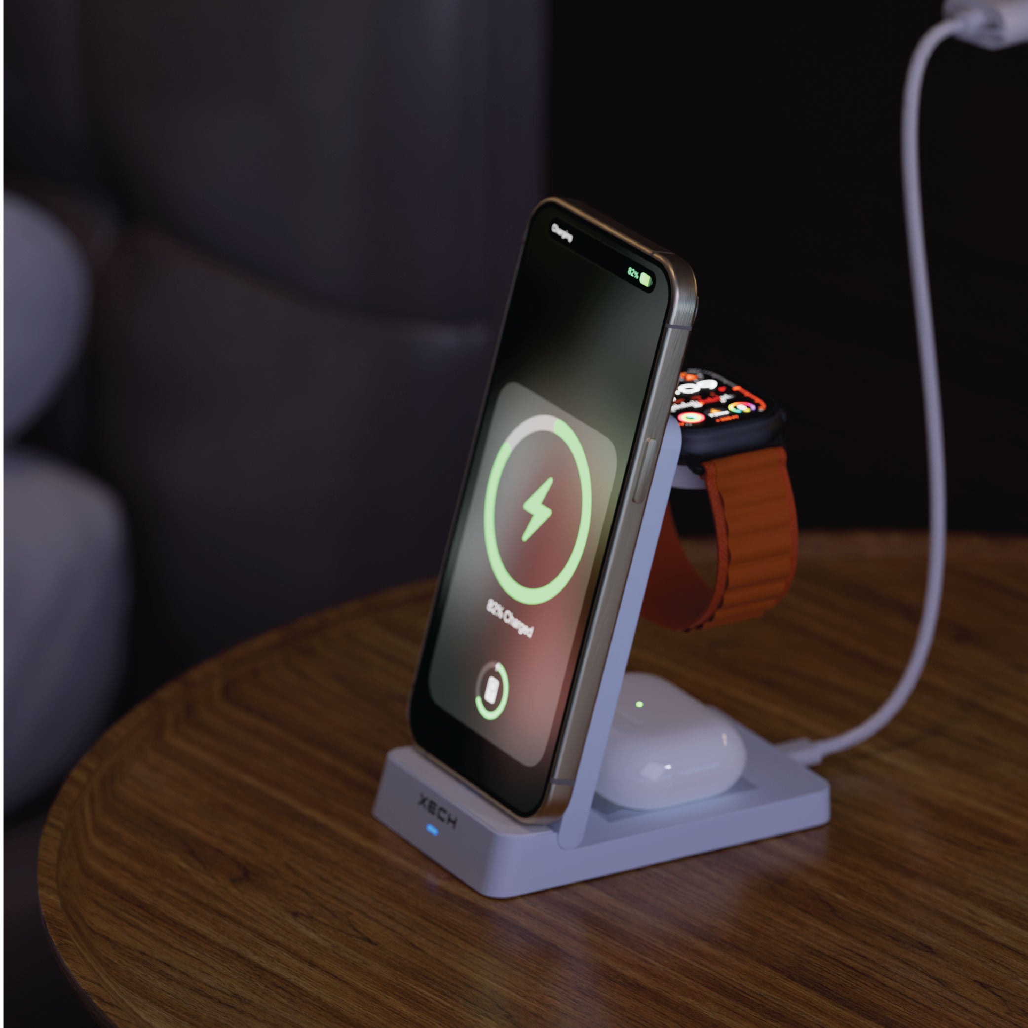 XECH Powerbase Max Multi-Charger (White) for Corporate Gifting-3