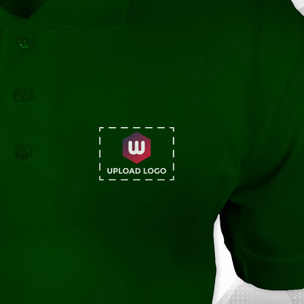 Embroidered Classic Polo T-shirt for Women Forest Green – Custom Logo Left Chest-1