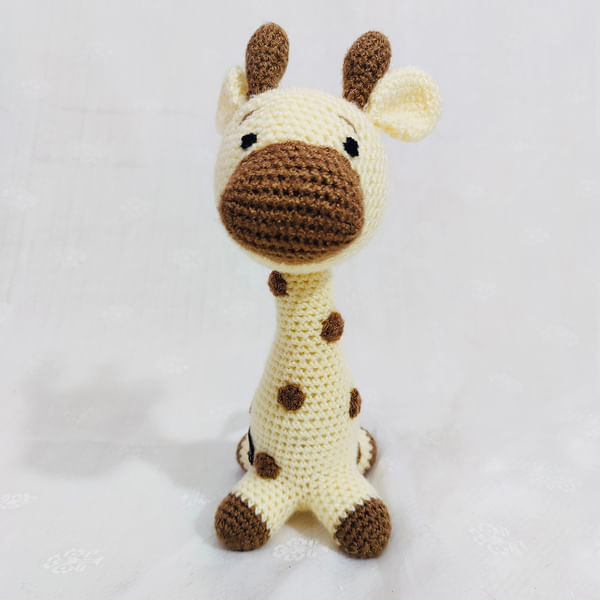Handcrafted Crochet Baby Giraffe Toy-4