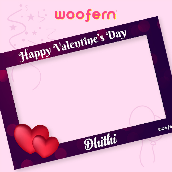Valentine Selfie with Customize Photo Booth Frame-2