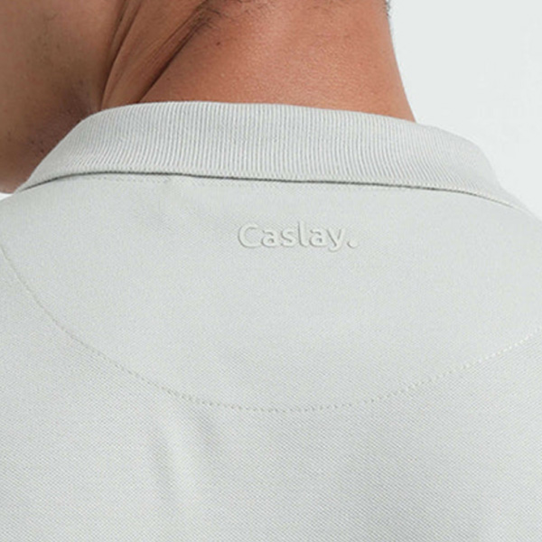 Caslay Organic Polo T-Shirt (Stom Grey)-4