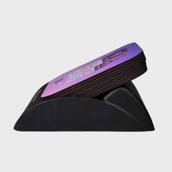 Slanted Coaster Stand – Compact Promotional Desk Accessory-1