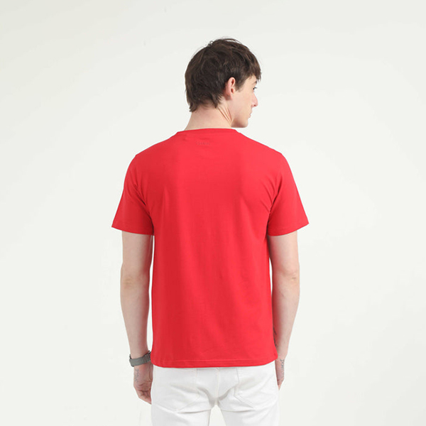 Caslay Organic Crew Neck T-Shirt (Red)-2