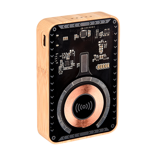 Wangari Juniper Bamboo 10000 mAh Transparent MagSafe Power Bank-2
