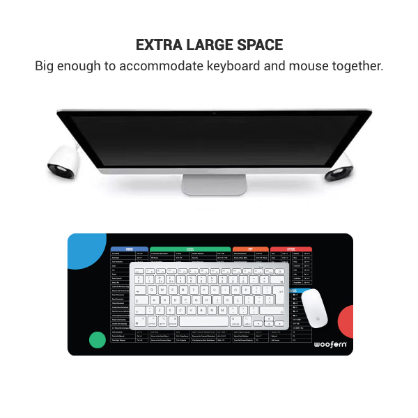 Computer Shortcut Keyboard Mat with Customized Logo-2