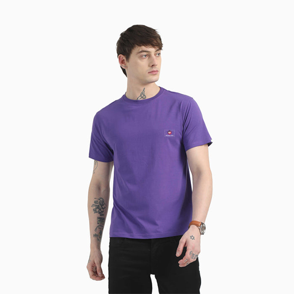 Caslay Organic Crew Neck T-Shirt (Prism Violet)