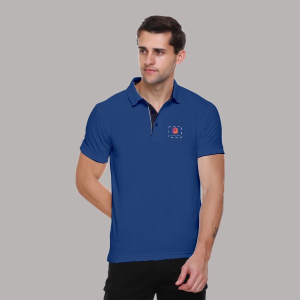 Winbarg Polo T-shirt for Men (Teal Blue)-0