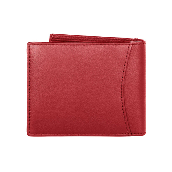 WILDHORN CORDOVA Premium Leather Wallet, Keychain & Pen Gift Set (Red)-4