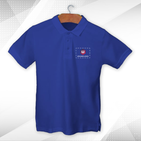 AWG Solid Polo T-shirt for Men Royal Blue – Custom Logo-3