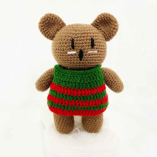 Handcrafted Crochet Cute Teddy Bear Toy-1