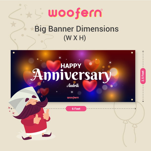 Make Your Anniversary Extra Special - Customized Name Banner-2