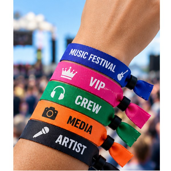 Custom Fabric Wristbands with Personalized Printing-1