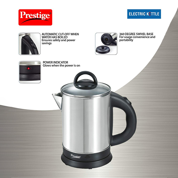 Prestige 1.7 Liters Electric Kettle(PKGSS 1.7)|1500W-3