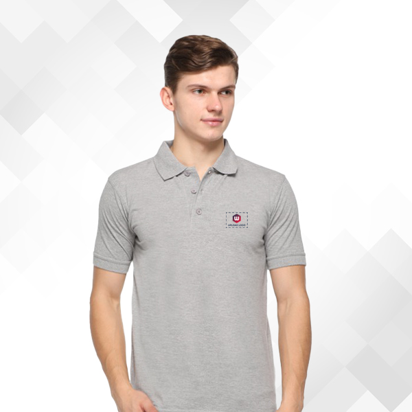 Winbarg Eco-tees Polo - Grey Melange T-Shirt