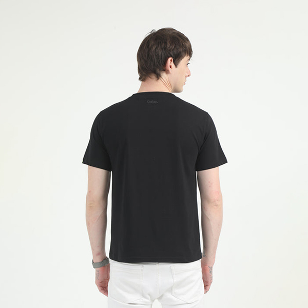 Caslay Organic Crew Neck T-Shirt (Black)-2