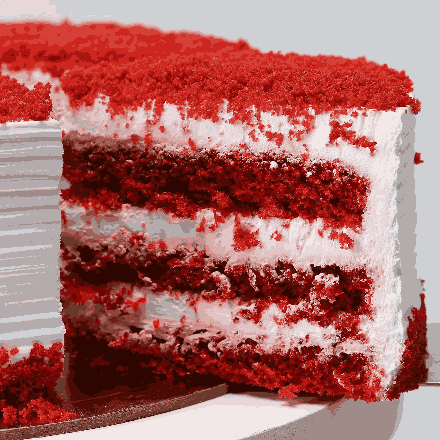 Soft Red Velvet Cake Half kg Eggless-3