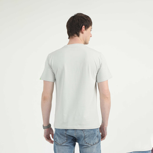 Caslay Organic Crew Neck T-Shirt (Stom Grey)-2