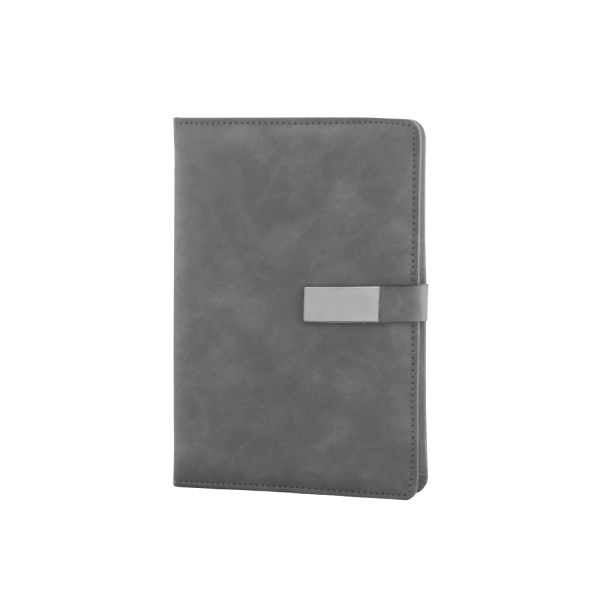 Customized 3-in-1 Combo Diary, Pen & Card Holder Gift Set for Employees (Grey)-1