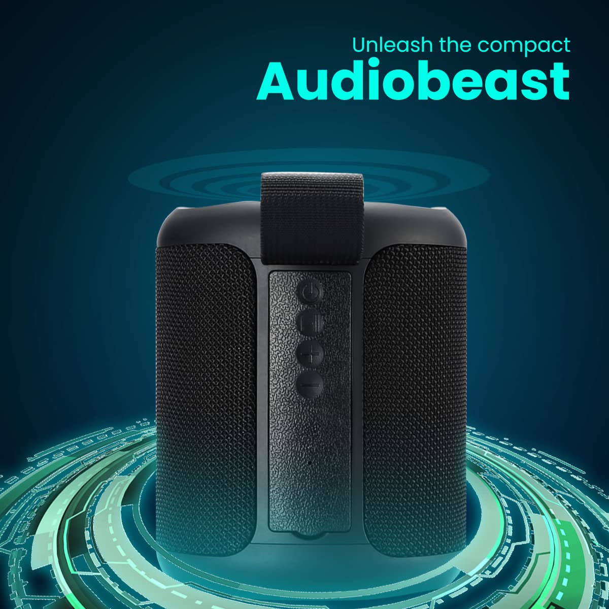 Portronics SoundDrum P 20W Portable Bluetooth Speaker (Black)-1