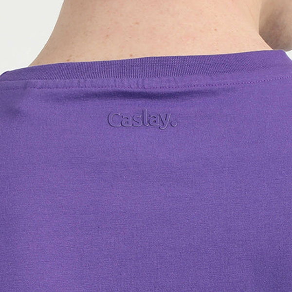 Caslay Organic Crew Neck T-Shirt (Prism Violet)-4