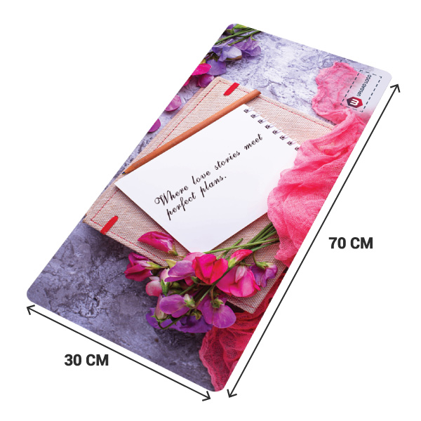 Positive Vibes Keyboard Mat with Customized Logo-1