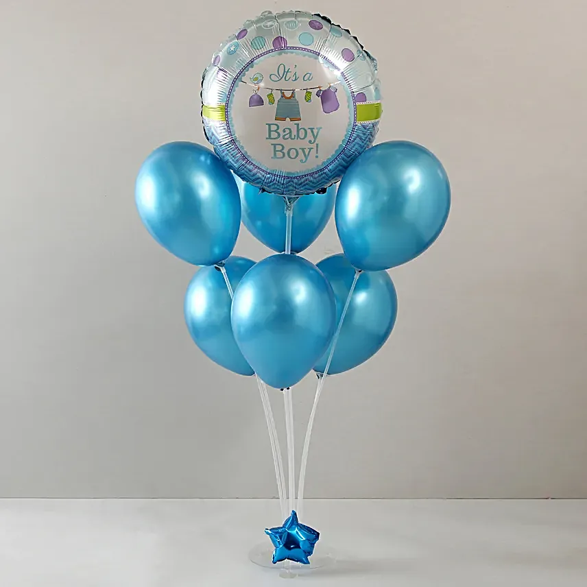 Baby Boy Balloon Bouquet