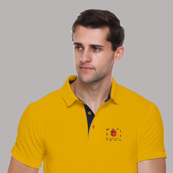 Winbarg Polo T-shirt for Men (Mustard)-3