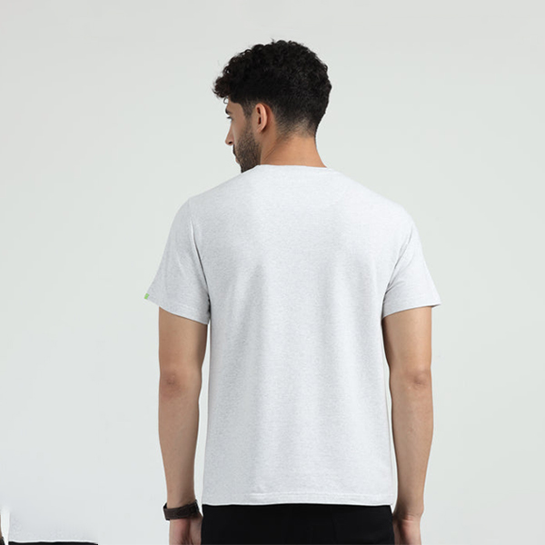 Caslay Sweat Tee (White Melange)-2