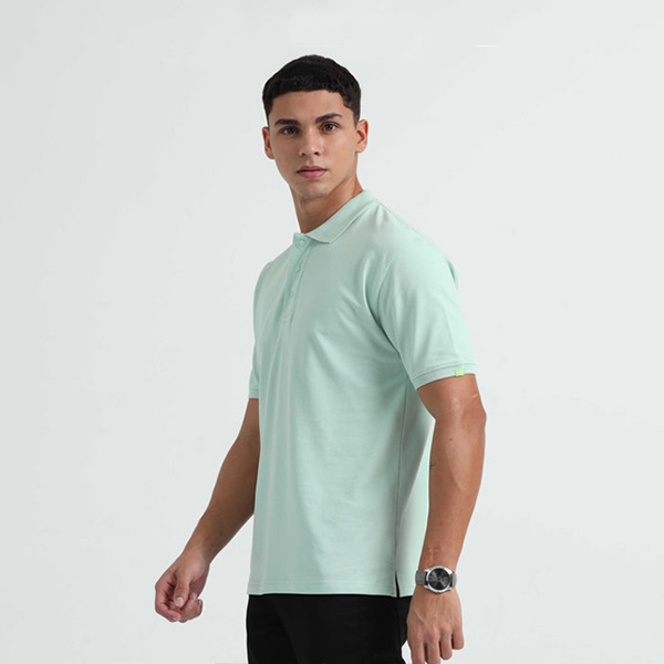 Caslay Organic Polo T-Shirt (Jade Green)-1