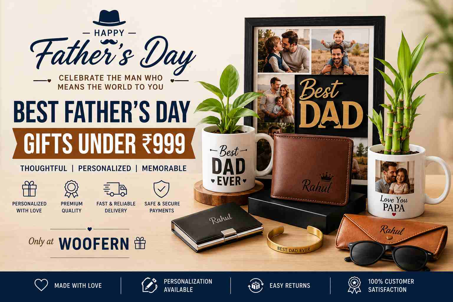Father’s Day Gifts Under ₹999 – Thoughtful, Personalized & Budget-Friendly Gifts for Dad