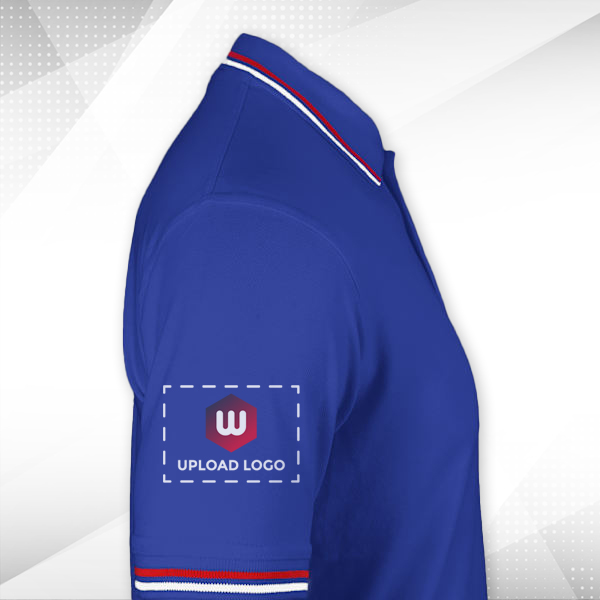AWG Sport Giza Polo T-shirt for Men Royal Blue – Custom Logo Left Chest & Right Arm-1