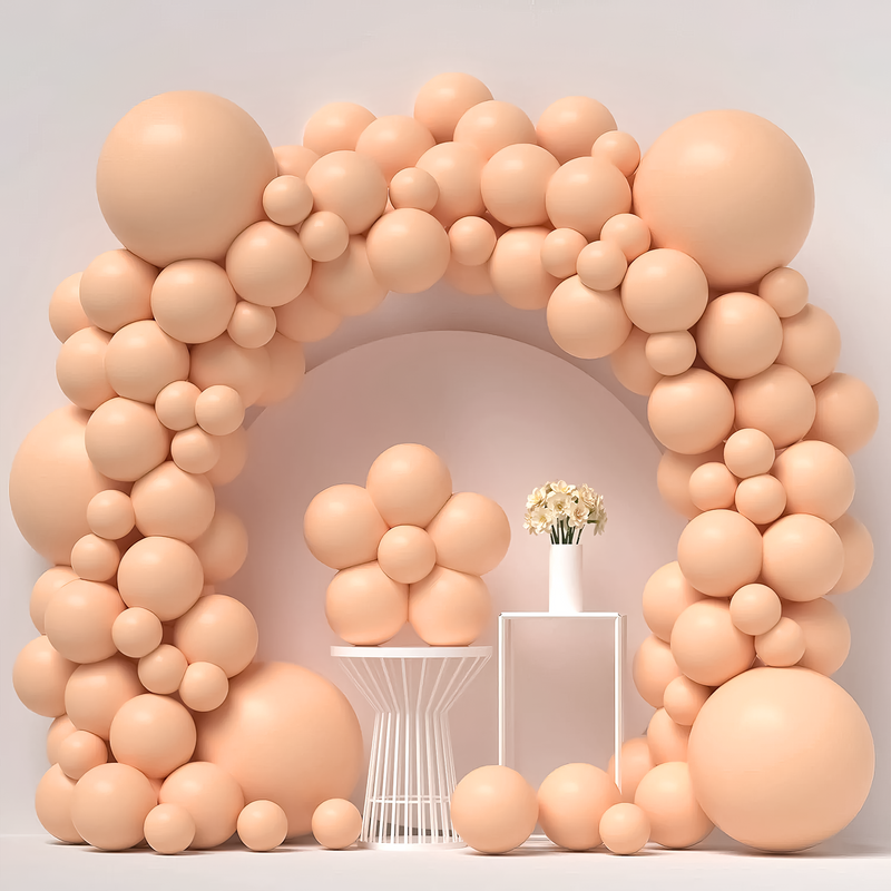 Pastel Peach Balloons for Decoration Pack of 50 pc