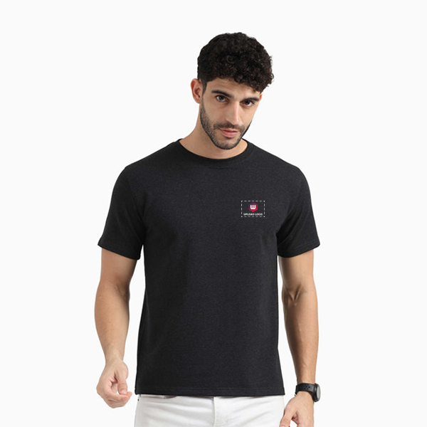 Caslay Sweat Tee (Charcoal Melange)-0