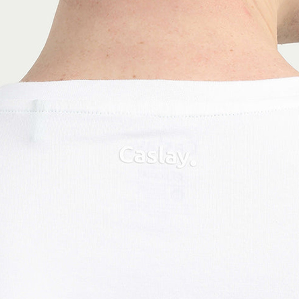 Caslay Organic Crew Neck T-Shirt (White)-3