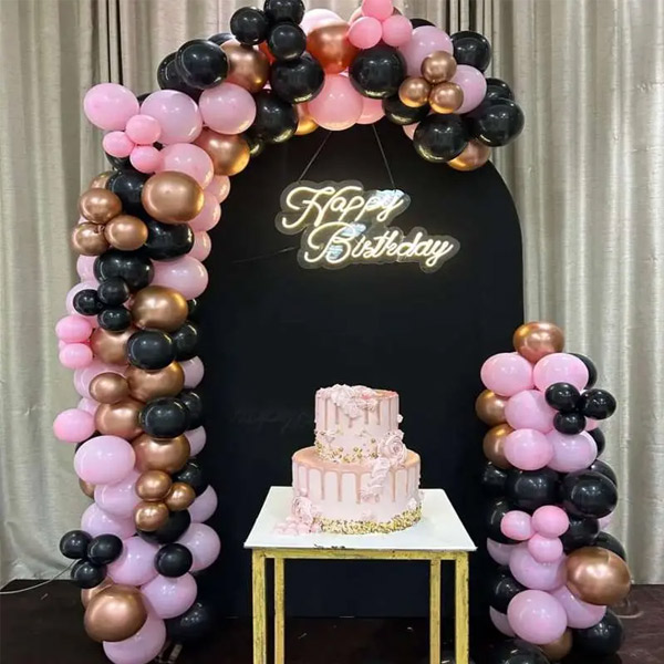Birthday Balloon Arch & Backdrop
