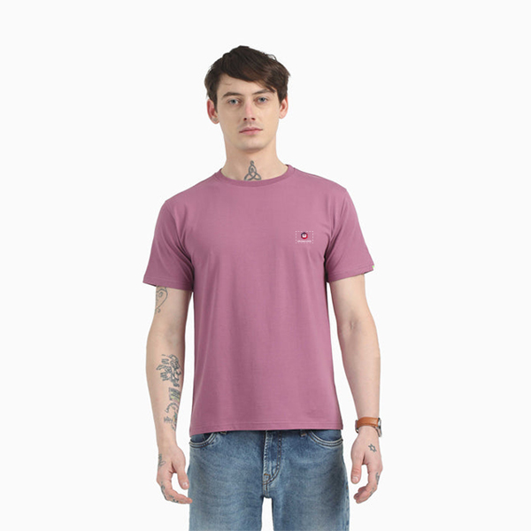 Caslay Organic Crew Neck T-Shirt (Purple)