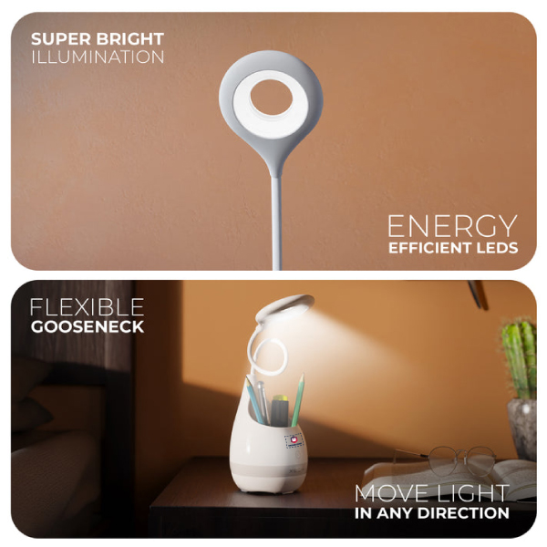 XECH T2 Lamp - Table Lamp for Study Pen Stand & Plant Pot-4