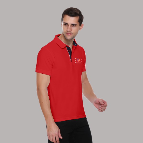 Winbarg Polo T-shirt for Men (Red)-2