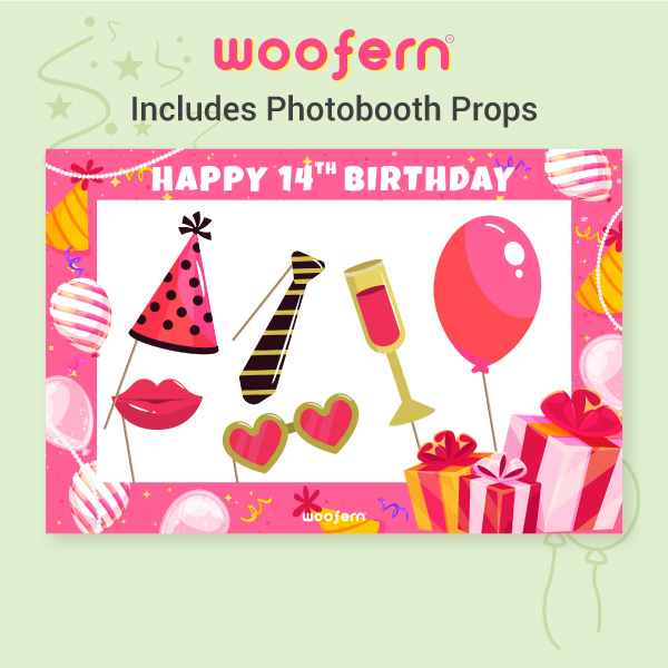 Pink-themed Selfie Photo Booth Frame Custom with year - Size -3*2-3
