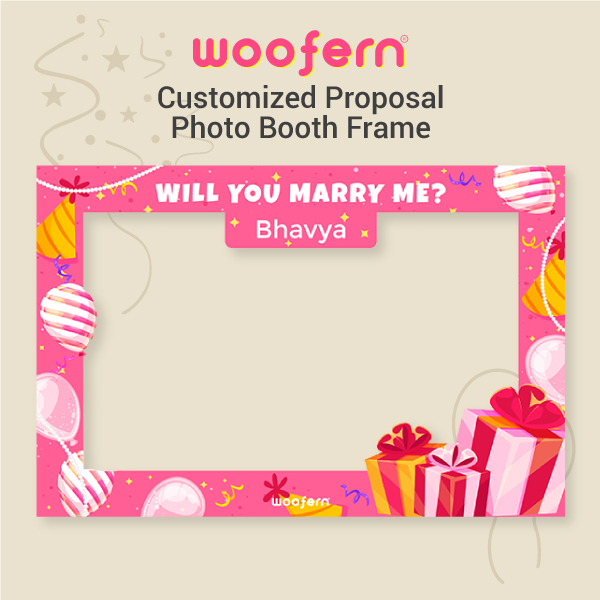 Personalized - Will You Marry Me Proposal Photo Booth Frame