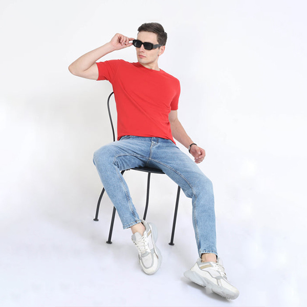 Caslay Crew Neck T-Shirt (Red)-7