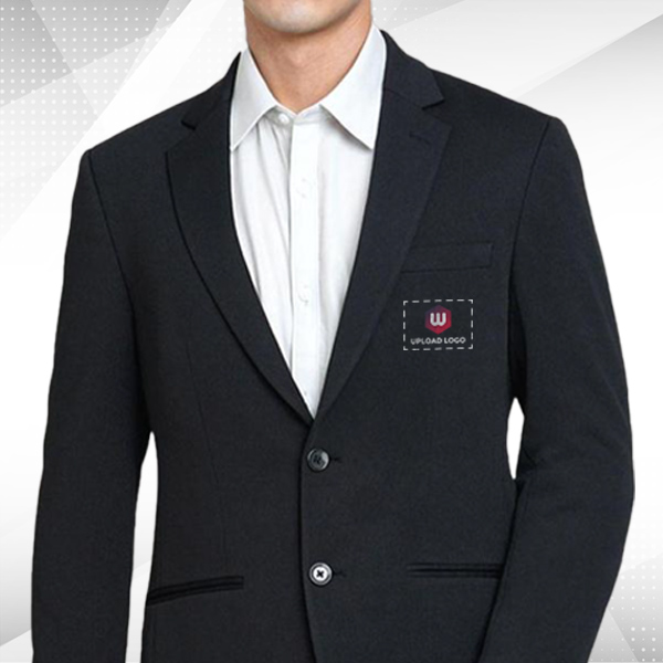 Jack & Jones Daniel Knit Blazer with Customized Logo  - Black-1