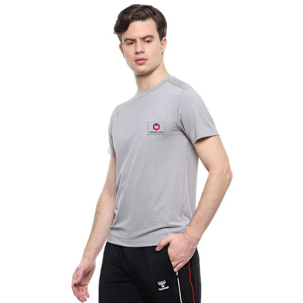 Hummel Eco-Chic Round Neck T-shirt (Grey) - Custom Logo-1