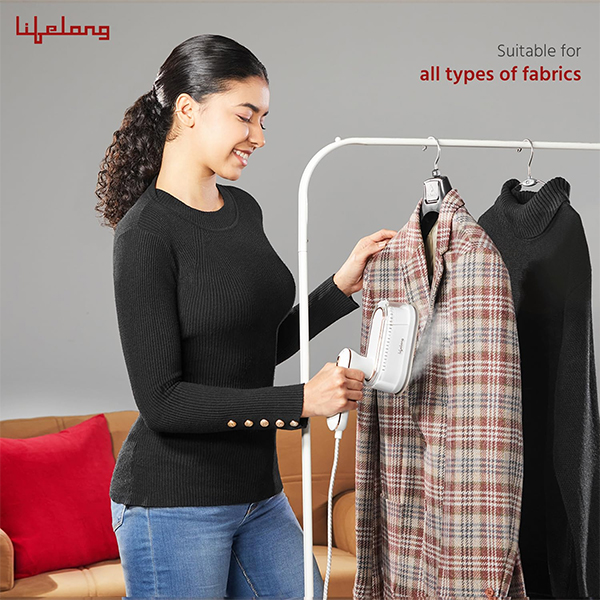 Lifelong LLGRMS901 Garment Steamer (White)-1