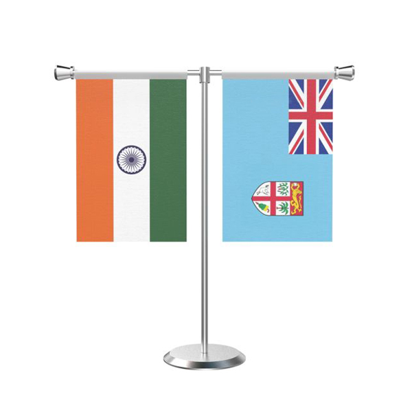Custom T Shape Table Flag with Stand-3